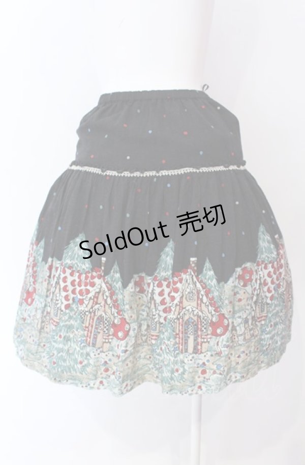 画像3: Emily Temple cute / お菓子の家スカート  クロ O-25-07-31-1121-ET-SK-OW-ZT468 (3)
