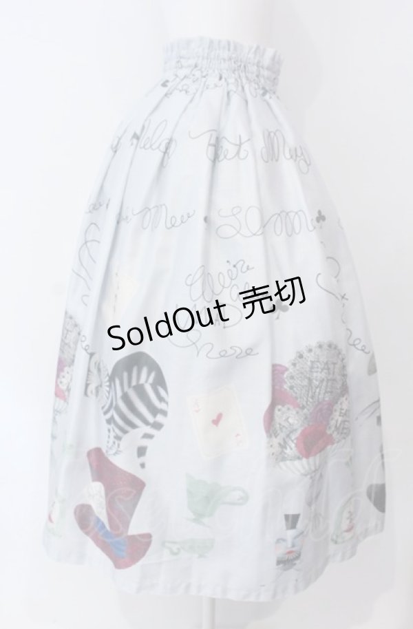 画像2: Melody BasKet / Alice in Melodylandスカート M サックス O-25-07-31-1122-LO-SK-OW-OS (2)