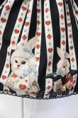 画像2: Enchantlic Enchantilly / 不思議の国のQueenCatスカート  クロ×シロ O-25-07-31-1123-LO-SK-OW-OS (2)