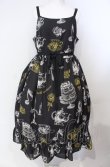 画像1: Perla nell' ostrica / Little banquet Jumper Skirt　ジャンパースカート  クロ O-25-07-31-1131-EL-OP-OW-OS (1)