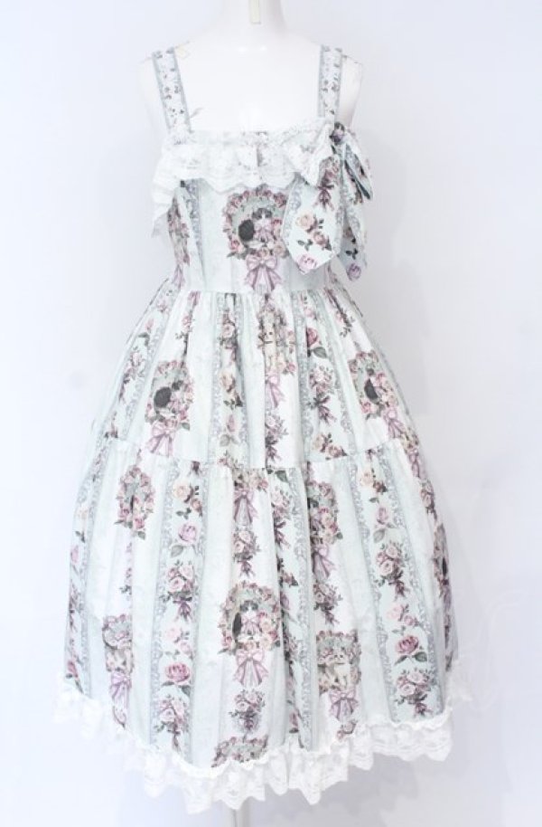 画像1: RoyalPrincessAlice / Rococo Rose Catジャンパースカート  ミント O-25-07-31-1132-LO-OP-OW-OS (1)
