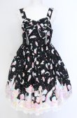 画像1: Angelic Pretty / Milky　PlanetリボンジャンパースカートSet  クロ O-25-07-31-1135-AP-OP-OW-OS (1)