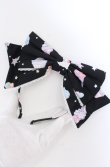 画像4: Angelic Pretty / Milky　PlanetリボンジャンパースカートSet  クロ O-25-07-31-1135-AP-OP-OW-OS (4)