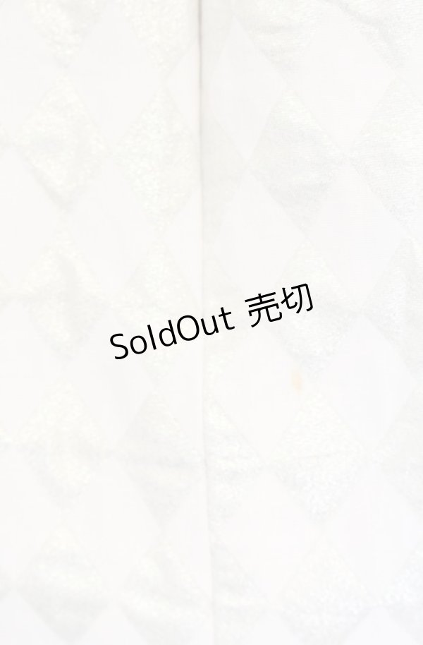 画像4: Emily Temple cute / ダイヤ柄ラメジャガードドレス  アイボリー O-25-07-31-1139-ET-OP-OW-OS (4)