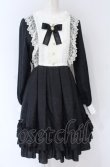 画像1: Pina sweetcollection / ローズジャガードワンピース  クロ×シロ O-25-07-31-1142-LO-OP-OW-OS (1)