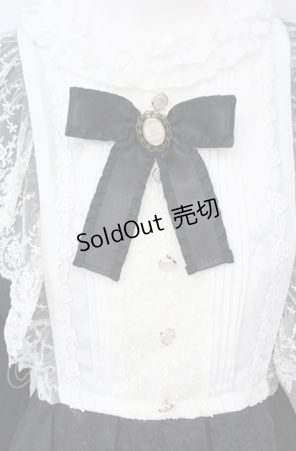 画像2: Pina sweetcollection / ローズジャガードワンピース  クロ×シロ O-25-07-31-1142-LO-OP-OW-OS (2)