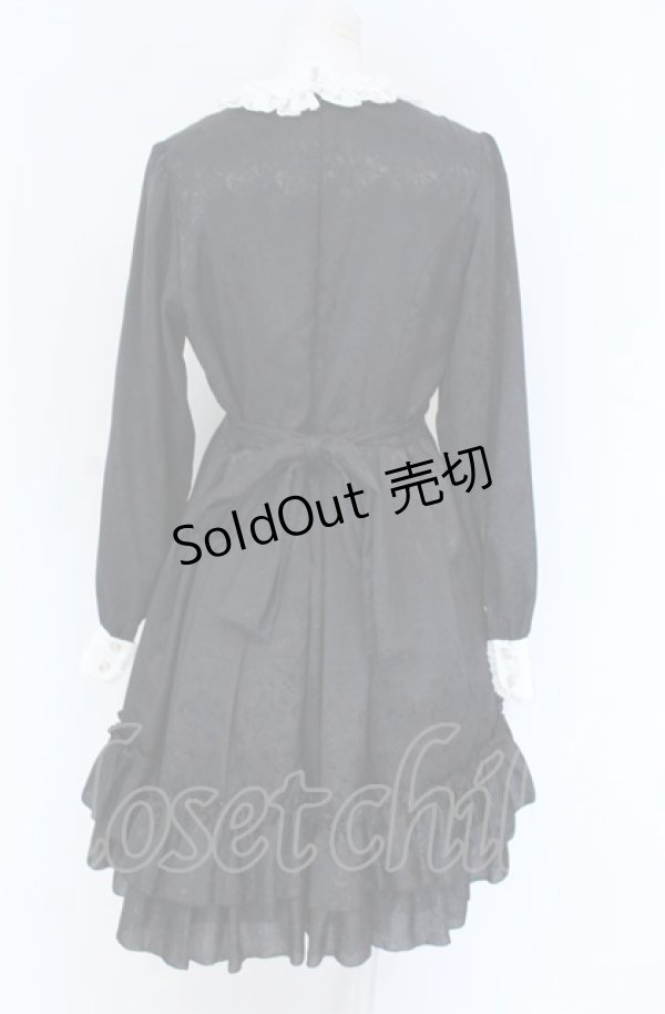 画像3: Pina sweetcollection / ローズジャガードワンピース  クロ×シロ O-25-07-31-1142-LO-OP-OW-OS (3)