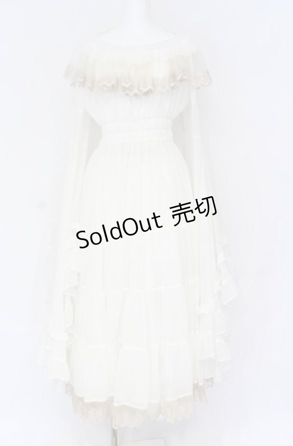 画像1: Triple fortune / リリウムドレス  ホワイト O-25-07-31-1148-EL-OP-OW-ZT277 (1)