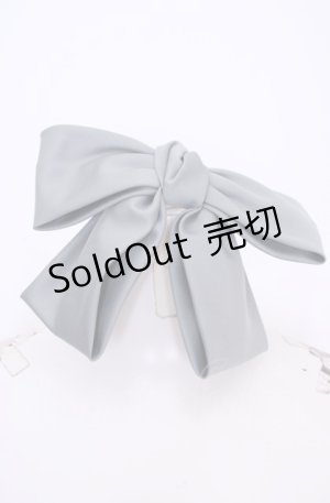 画像: Fi.n.t / マットサテンビッグリボンバレッタ  グリーン O-25-07-31-1015-CA-AC-OW-ZT485-F003