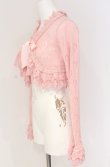画像2: Angelic Pretty / ハート透かしサテンリボンニットボレロ  ピンク O-25-07-31-1154-AP-TO-OW-OS (2)