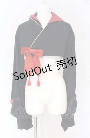 画像: metamorphose / フード付き着物袖ボレロ 1 クロ O-25-07-31-1159-ME-JA-OW-OS