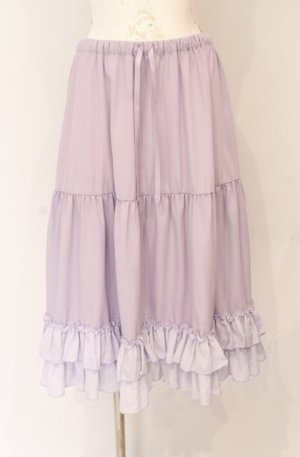 画像: axes femme kawaii / ミディフリルペチスカート M ラベンダー O-25-07-31-1161-AX-SK-OW-OS