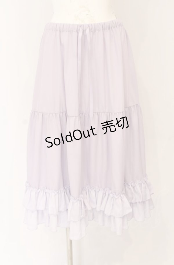 画像1: axes femme kawaii / ミディフリルペチスカート M ラベンダー O-25-07-31-1161-AX-SK-OW-OS (1)