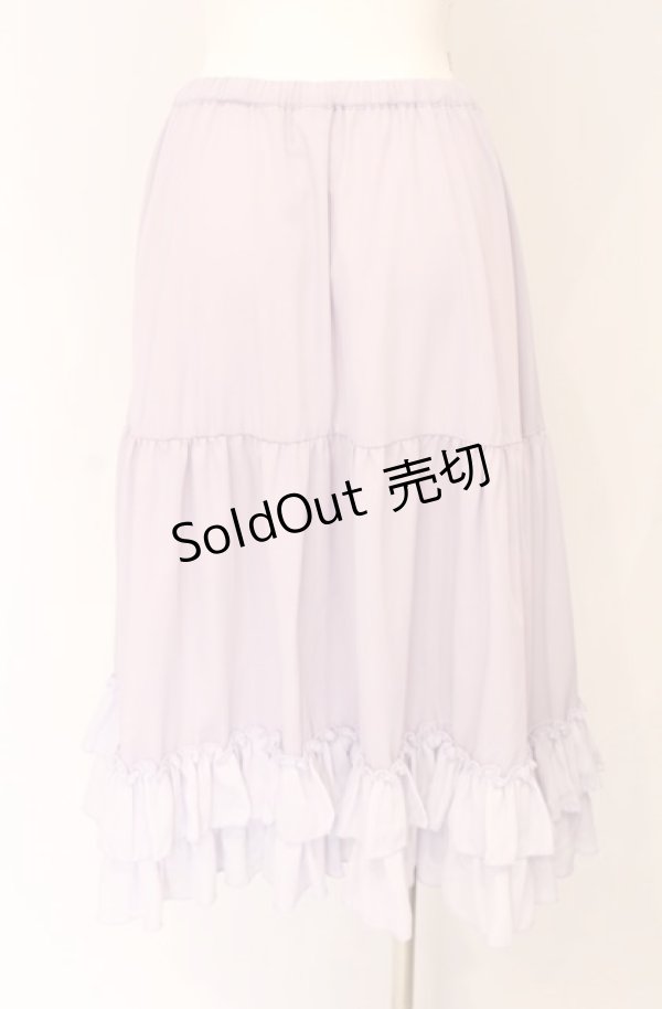 画像2: axes femme kawaii / ミディフリルペチスカート M ラベンダー O-25-07-31-1161-AX-SK-OW-OS (2)