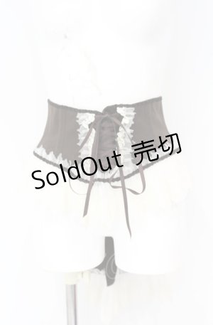 画像: Enchantlic Enchantilly / チュールレースリボンコルセット  ブラウン×アイボリー O-25-07-31-1165-LO-TO-OW-OS