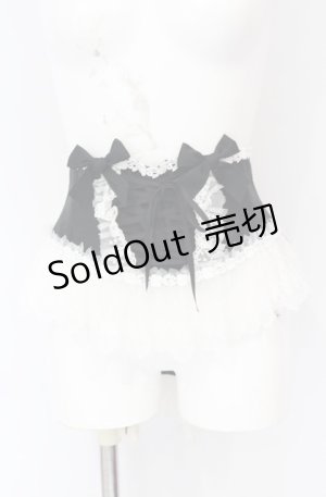 画像: Enchantlic Enchantilly / リボンつきリボンコルセット  クロ×シロ O-25-07-31-1166-LO-TO-OW-OS