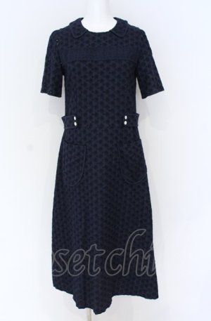 画像: Jane Marple Dans Le Salon / Precious lace colette dress　 M ネイビー O-25-07-31-1174-JM-OP-IG-OS