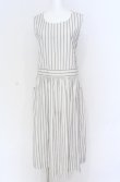 画像1: Jane Marple / Satin stripe apron dress ドレス M オフ O-25-07-31-1175-JM-OP-IG-OS (1)