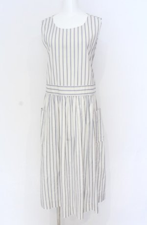 画像: Jane Marple / Satin stripe apron dress ドレス M オフ O-25-07-31-1175-JM-OP-IG-OS