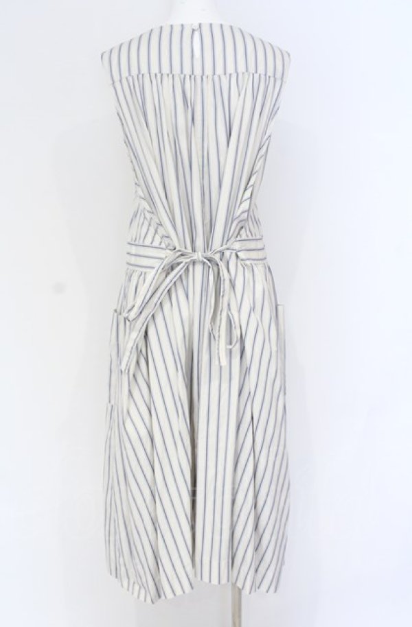 画像3: Jane Marple / Satin stripe apron dress ドレス M オフ O-25-07-31-1175-JM-OP-IG-OS (3)
