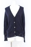 画像1: Jane Marple Dans Le Salon / Cotton cashmere button trimming cardigan カーディガン M ネイビー O-25-07-31-1179-JM-TO-IG-OS (1)