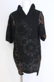 画像1: Desoro Works / Shoulder zip hoodie T-Shirt Tシャツ  ブラック O-25-07-31-1184-PU-TO-IG-OS (1)