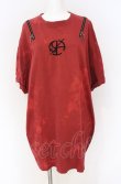 画像1: Desoro Works / Shoulder zip T-Shirt(Half) Tシャツ  レッド O-25-07-31-1185-PU-TO-IG-OS (1)