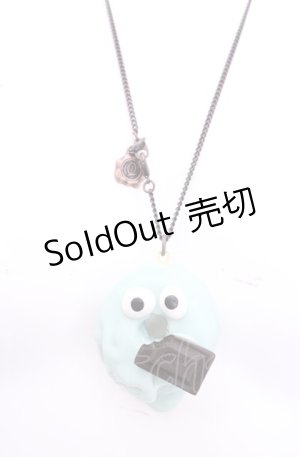 画像: Q-pot. / ミントチョコレート メルティーモンスター ドーナッツ ネックレス  ミントチョコレート O-25-07-31-1022-QP-AC-OW-OS