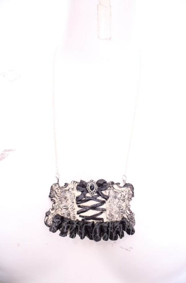 画像2: Boo!Do堂 / コルセットネックレス  ブラック O-25-07-31-1025-PU-AC-OW-OS (2)