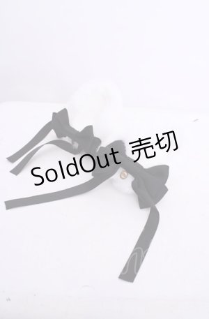画像: metamorphose / 狼耳リボンクリップ  オフシロ×クロ O-25-07-31-1030-ME-AC-OW-OS