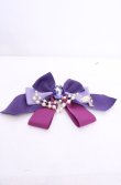 画像1: Enchantlic Enchantilly / すみれの宝石箱パールリボンブローチ  ラベンダー O-25-07-31-1035-LO-ZA-OW-OS (1)