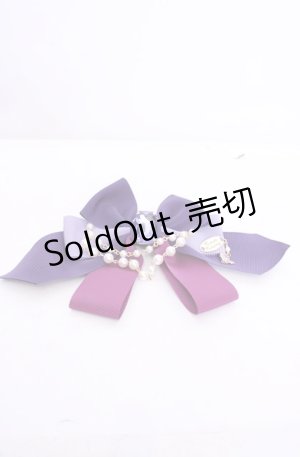画像: Enchantlic Enchantilly / すみれの宝石箱パールリボンブローチ  ラベンダー O-25-07-31-1035-LO-ZA-OW-OS