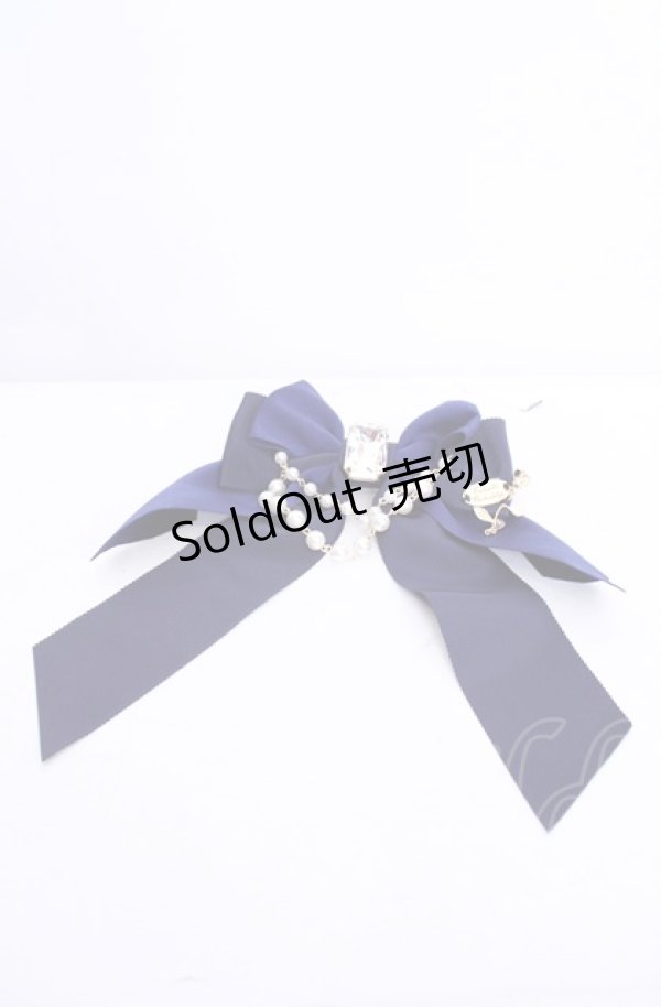 画像1: Enchantlic Enchantilly / 宝石箱パールリボンブローチ〜私の為の一輪の薔薇〜  ブルー O-25-07-31-1036-LO-AC-OW-OS (1)