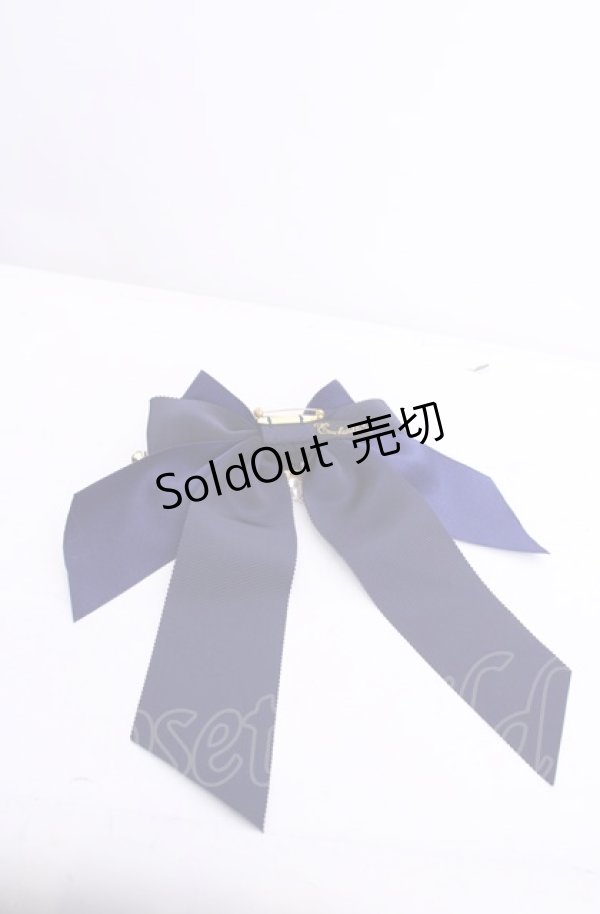 画像2: Enchantlic Enchantilly / 宝石箱パールリボンブローチ〜私の為の一輪の薔薇〜  ブルー O-25-07-31-1036-LO-AC-OW-OS (2)