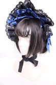 画像1: Royal Princess Alice / Fairy Butterfly2025　ボンネット  クロ×アオ O-25-07-31-1052-LO-AC-OW-OS (1)