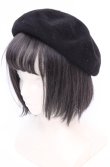 画像1: metamorphose / ベレー帽  クロ O-25-07-31-008-ME-AC-IG-ZT-K011 (1)