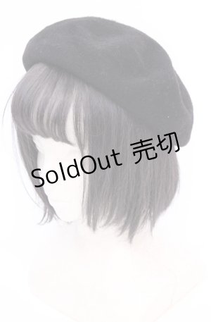 画像: metamorphose / ベレー帽  クロ O-25-07-31-008-ME-AC-IG-ZT-K011