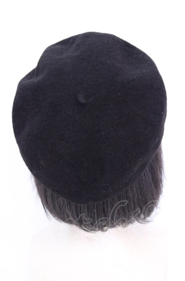 画像2: metamorphose / ベレー帽  クロ O-25-07-31-008-ME-AC-IG-ZT-K011 (2)