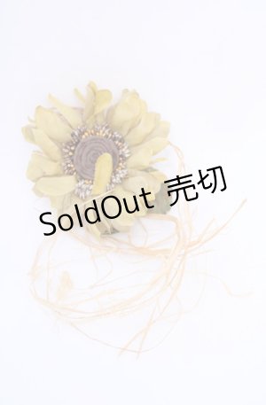 画像: PINK HOUSE / ひまわりコサージュ  イエロー O-25-07-31-020-LO-ZA-IG-ZT169