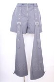 画像1: axes femme POETIQUE / ベルトデザインセパレートパンツ M グレー O-25-07-31-022-AX-PA-OW-OS (1)
