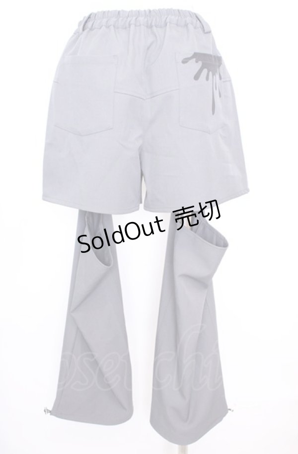 画像2: axes femme POETIQUE / ベルトデザインセパレートパンツ M グレー O-25-07-31-022-AX-PA-OW-ZT205 (2)