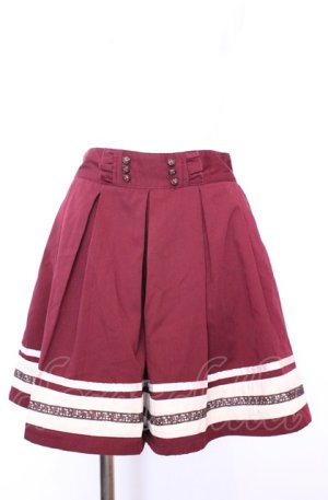 画像: axes femme / バイカラーキュロット M ワイン O-25-07-31-024-AX-PA-OW-OS