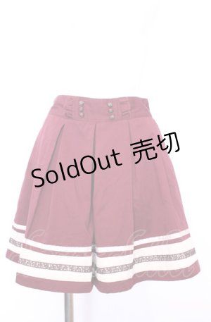 画像: axes femme / バイカラーキュロット M ワイン O-25-07-31-024-AX-PA-OW-OS