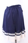 画像2: axes femme / バイカラープリーツキュロット M ネイビー O-25-07-31-025-AX-PA-OW-OS (2)