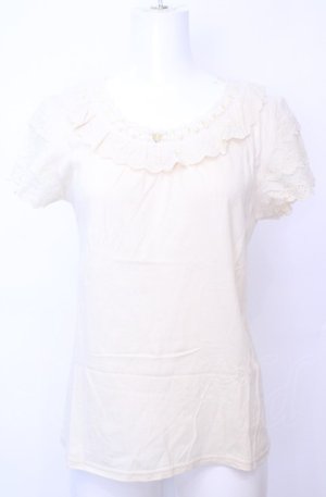 画像: axes femme / コットンレース使いインナー M  O-25-07-31-029-AX-TO-OW-OS