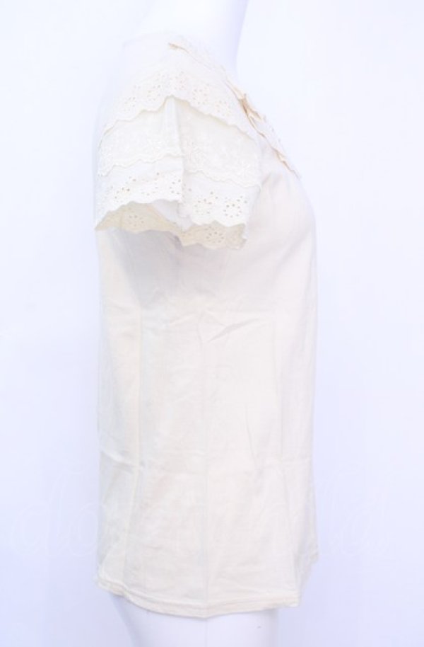 画像3: axes femme / コットンレース使いインナー M  O-25-07-31-029-AX-TO-OW-OS (3)