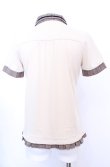 画像5: axes femme / 切り替え襟付きTシャツ   O-25-07-31-031-AX-TO-OW-OS (5)