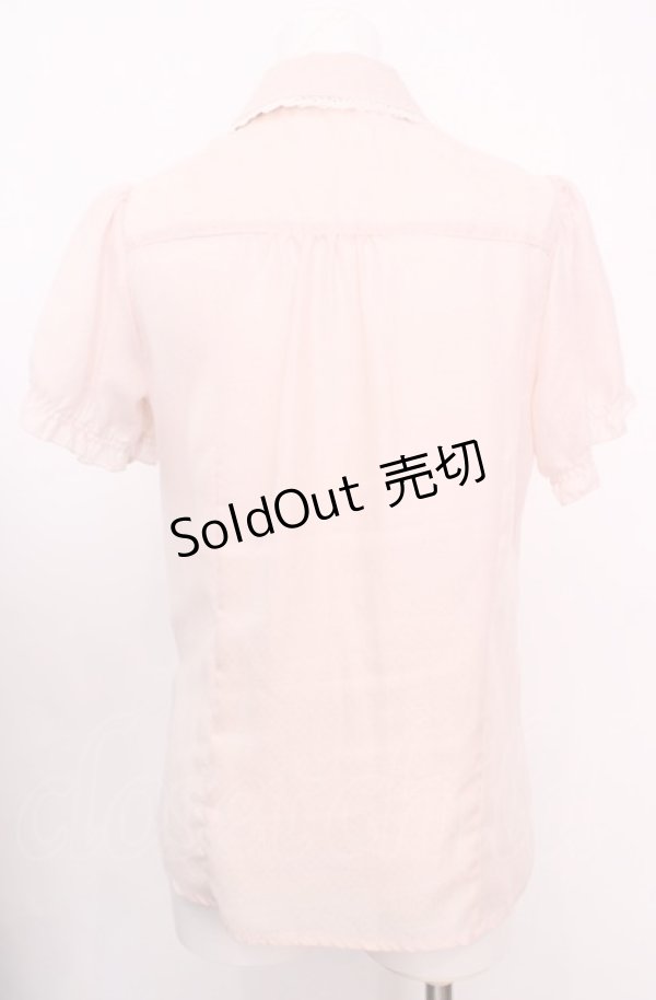 画像4: axes femme / ドットブラウス M ピンク O-25-07-31-032-AX-BL-OW-OS (4)