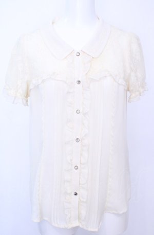 画像: axes femme / レース襟付きブラウス M キナリ O-25-07-31-033-AX-BL-OW-OS