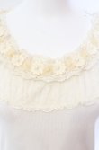画像2: axes femme / 花モチーフ使いタンクトップ M キナリ O-25-08-02-028-AX-TO-OW-OS (2)